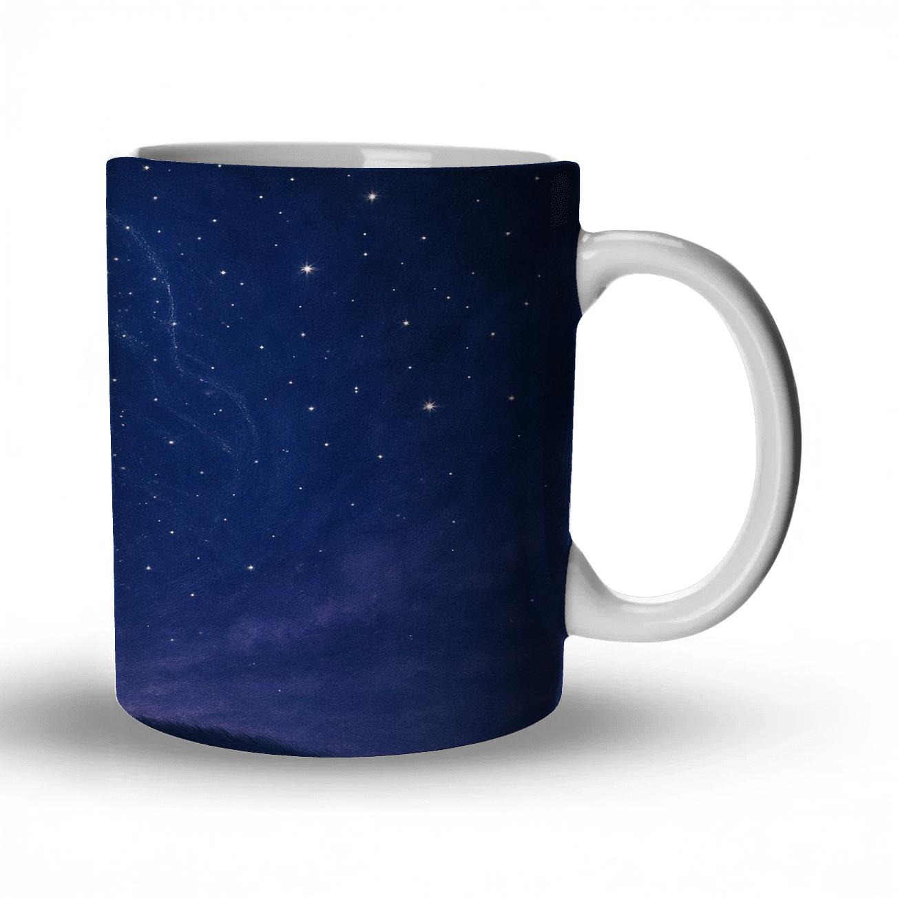 Where Her Name Is Written In The Sky ceramic coffee mugs