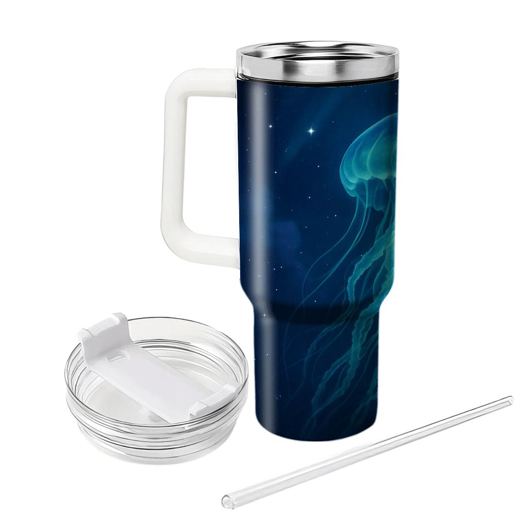Cosmic Jellyfish Drift tumbler cups