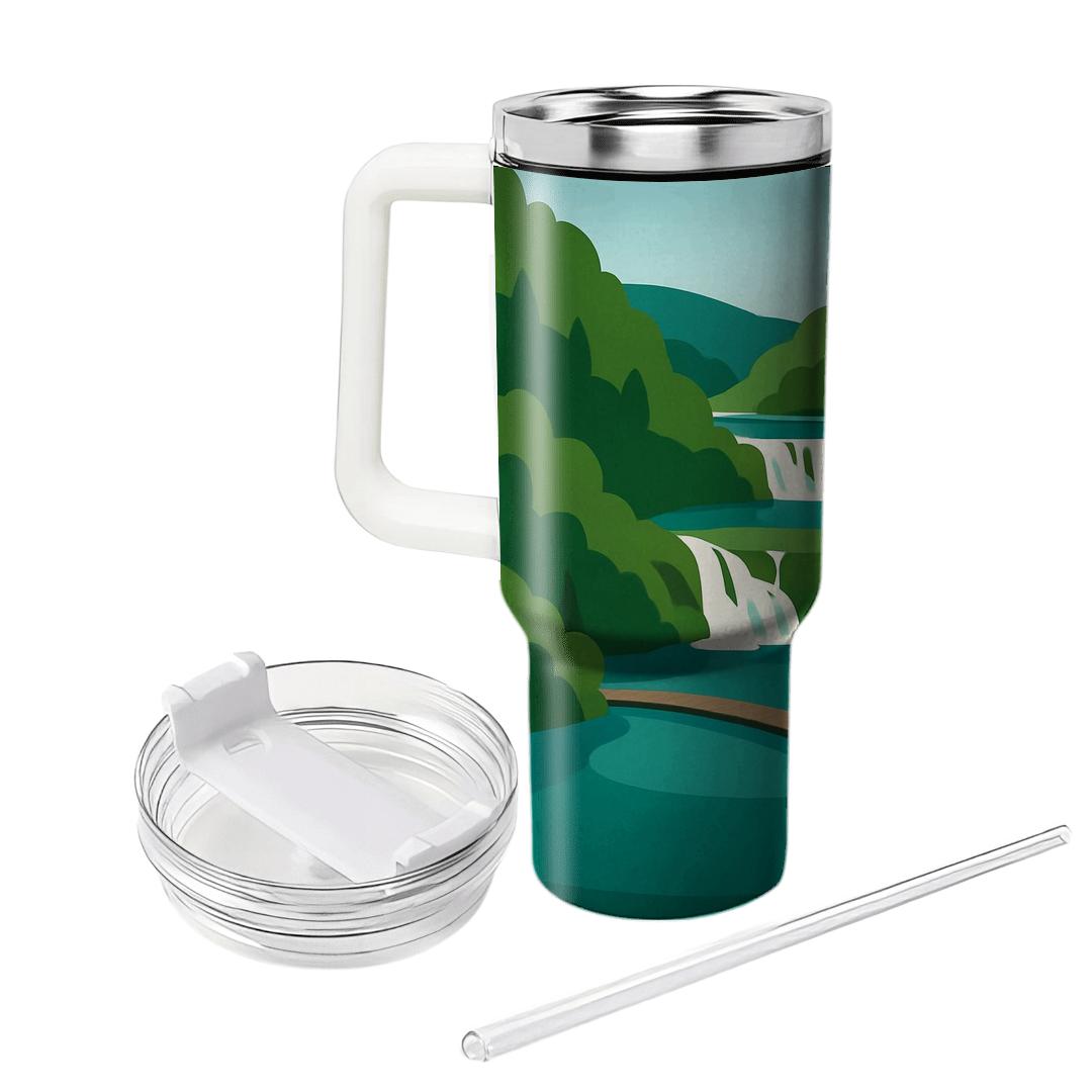 Plitvice Lakes National Park Croatia decorative tumblers