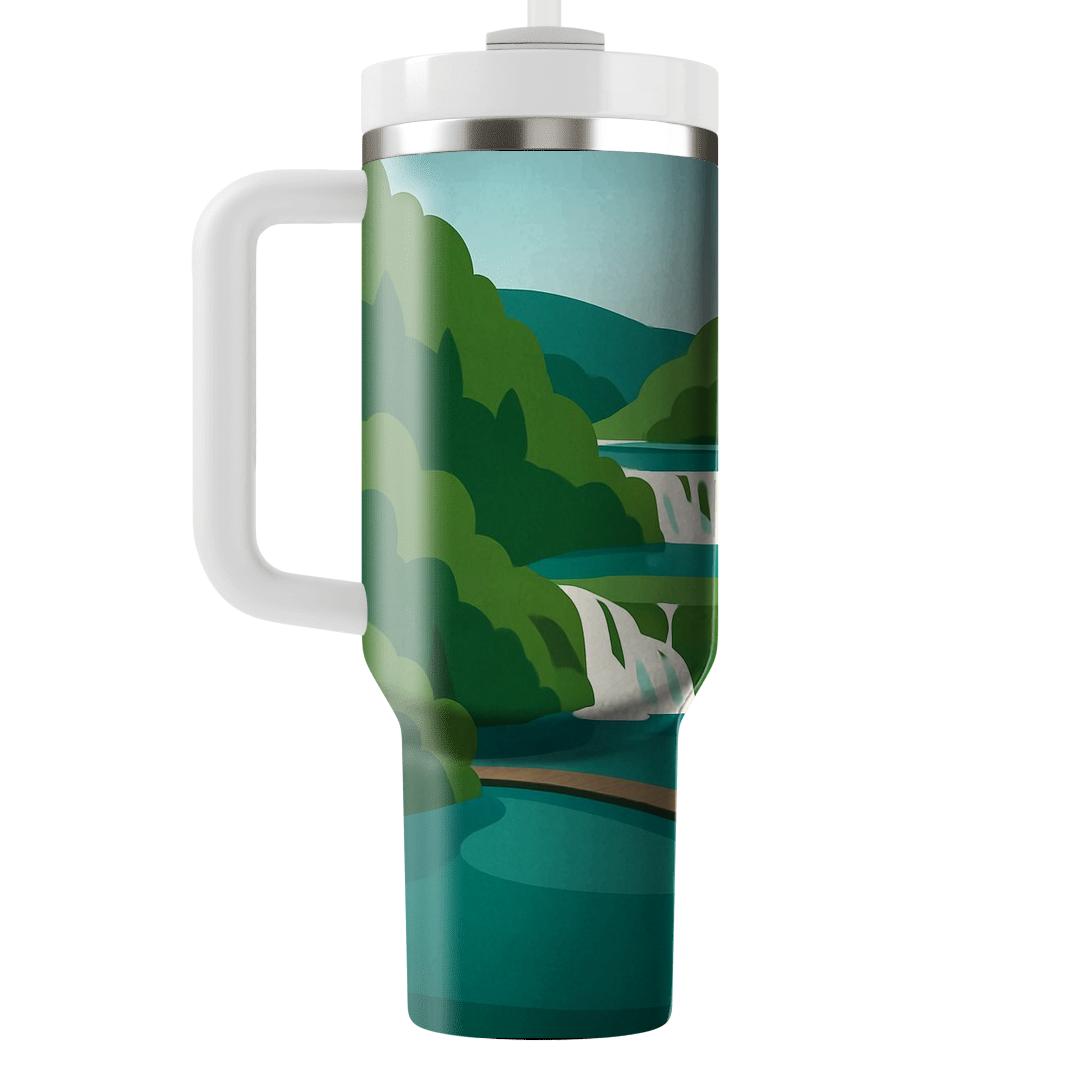 Plitvice Lakes National Park Croatia decorative tumblers
