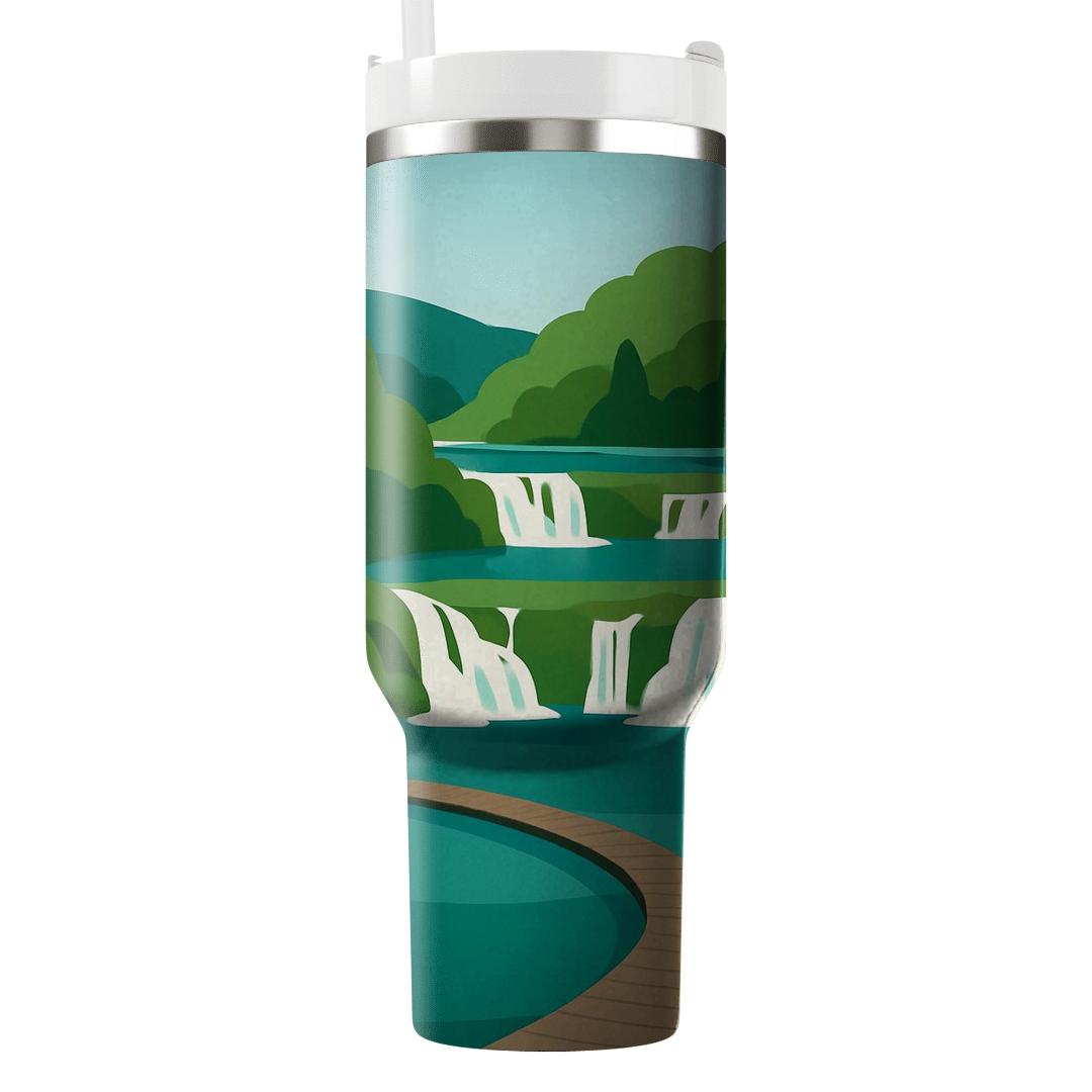 Plitvice Lakes National Park Croatia decorative tumblers