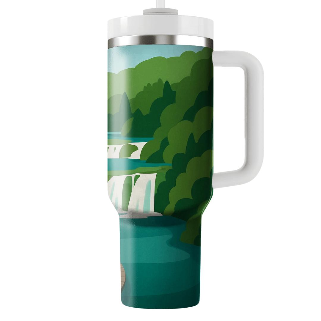 Plitvice Lakes National Park Croatia decorative tumblers
