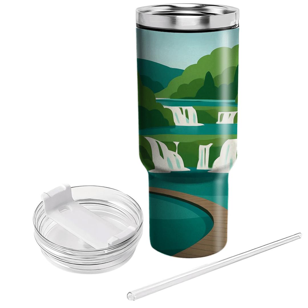 Plitvice Lakes National Park Croatia decorative tumblers