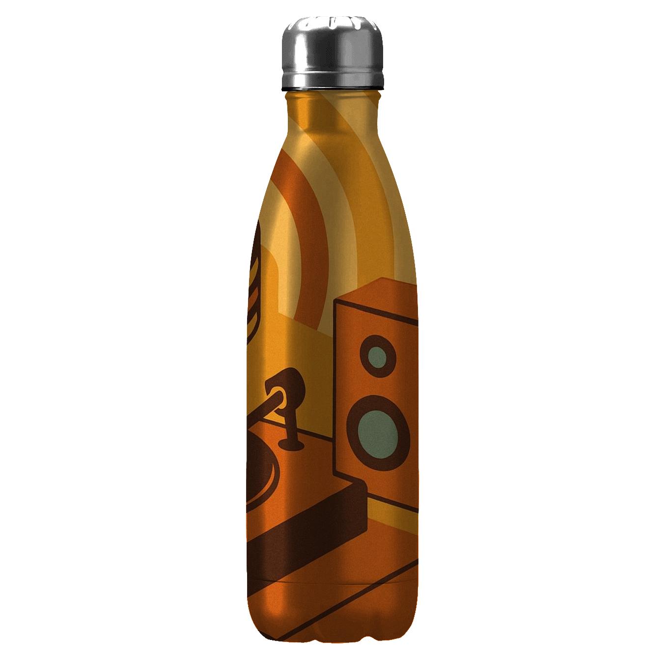 Sunlit Vinyl Groove water bottle cups