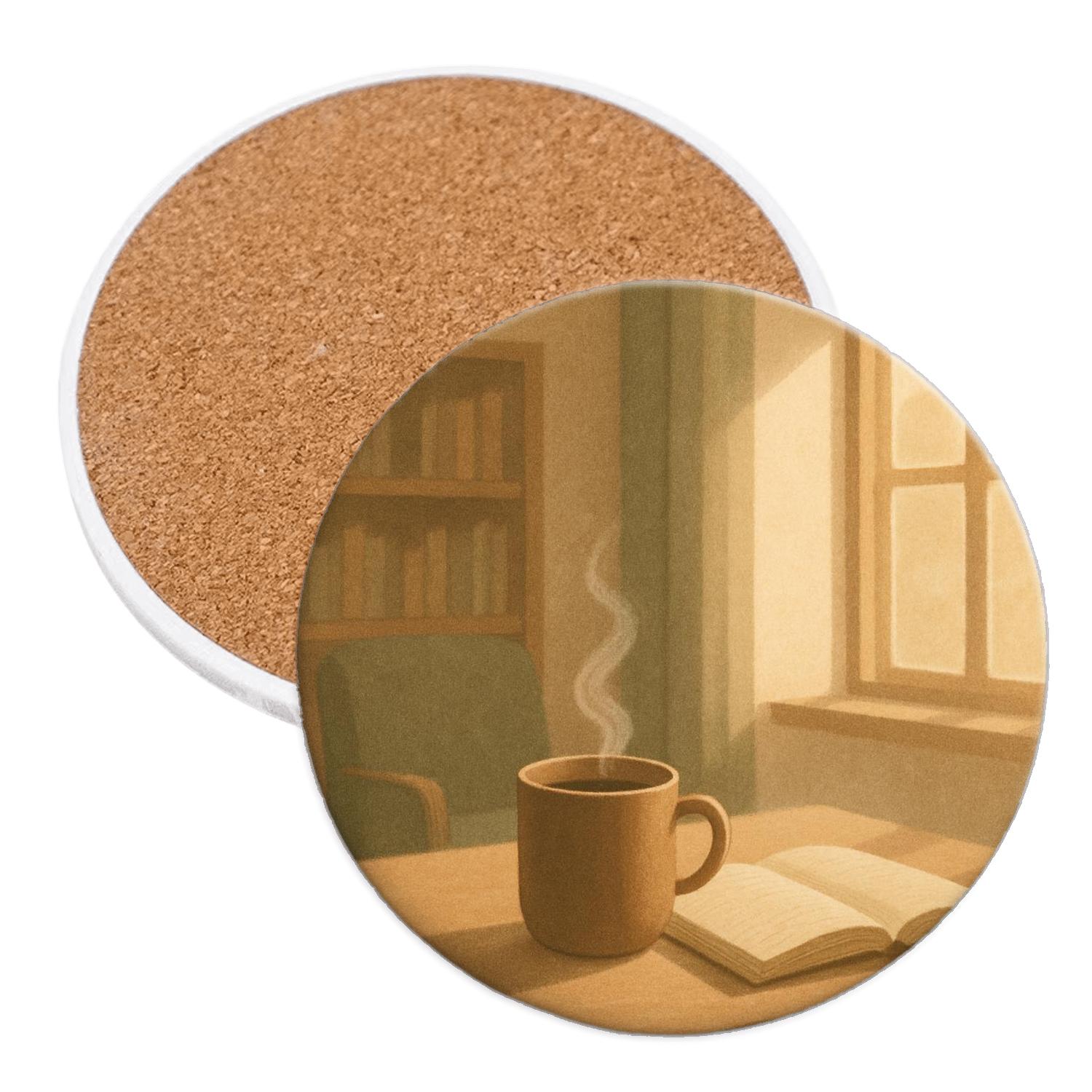 Quiet Corner Coffee Reverie decorative beverage coasters