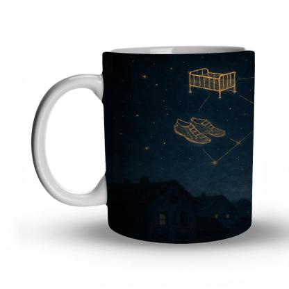 Constellation Of Her Sacrifices Etched Across The Night insulated thermal mugs