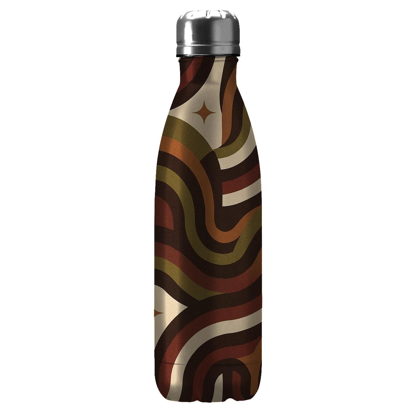Vinyl Lounge Wave Geometry insulated water bottles