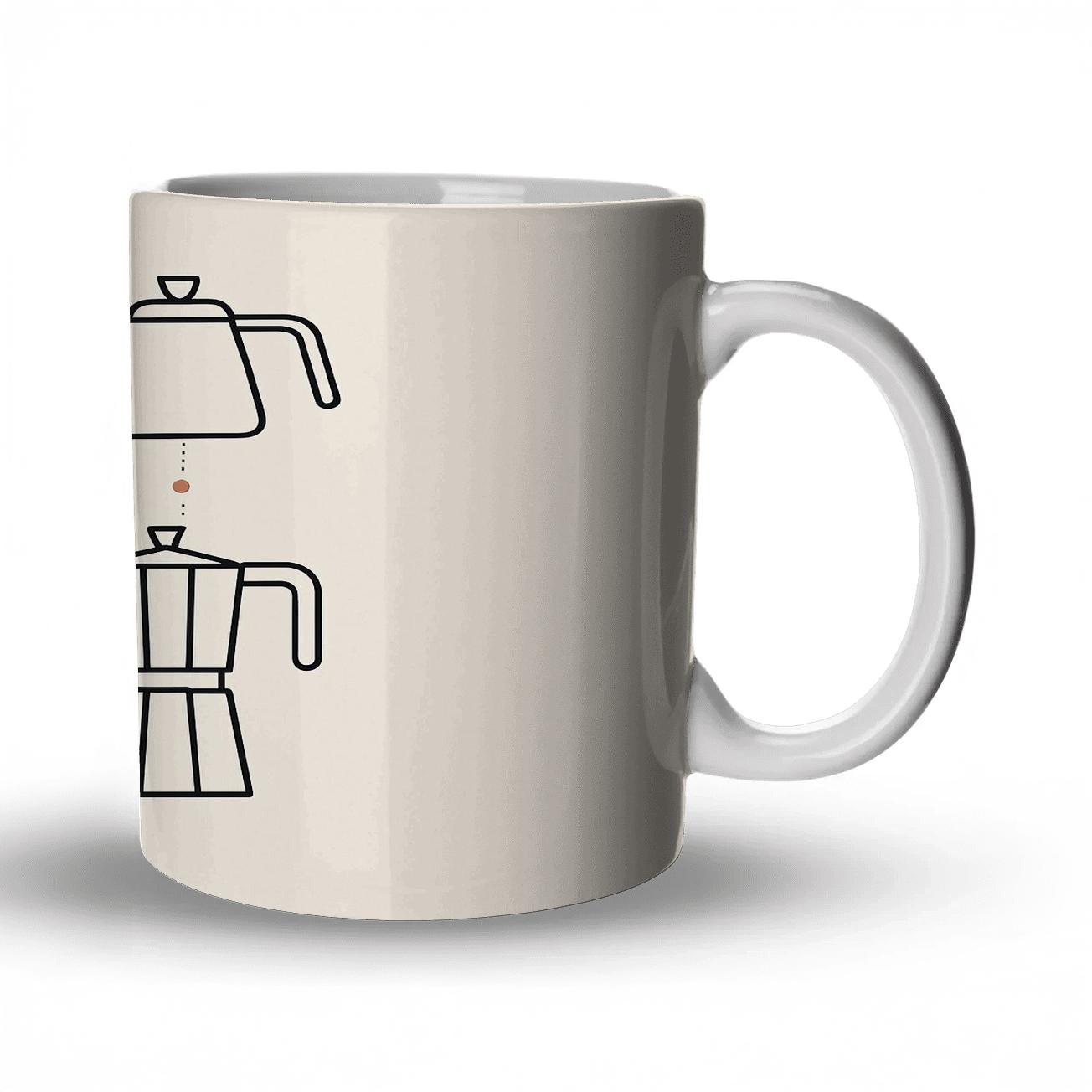 Constellation Coffee Tools Grid custom printed mugs
