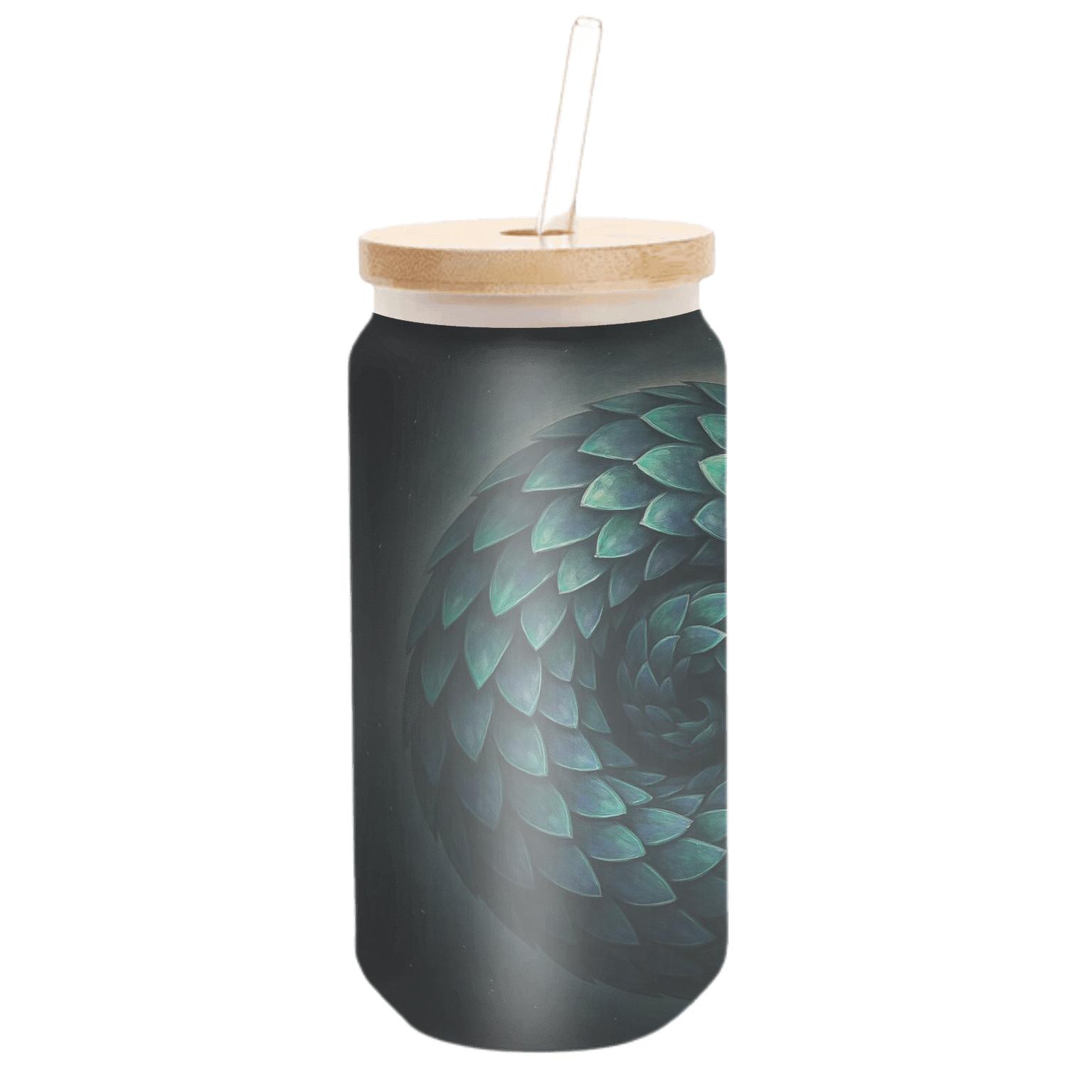 Aurora Pangolin Armor Bloom artisan blown glass drinkware