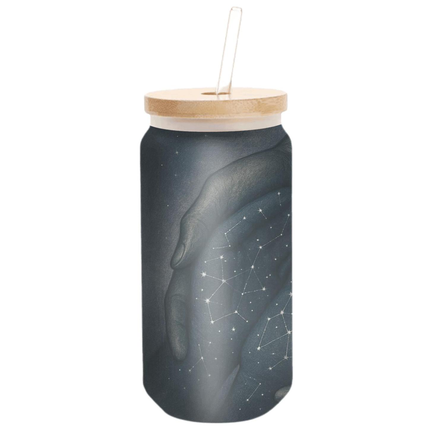 The Quiet Constellation Of Her Hands artisan blown glass drinkware