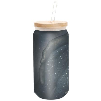 The Quiet Constellation Of Her Hands artisan blown glass drinkware