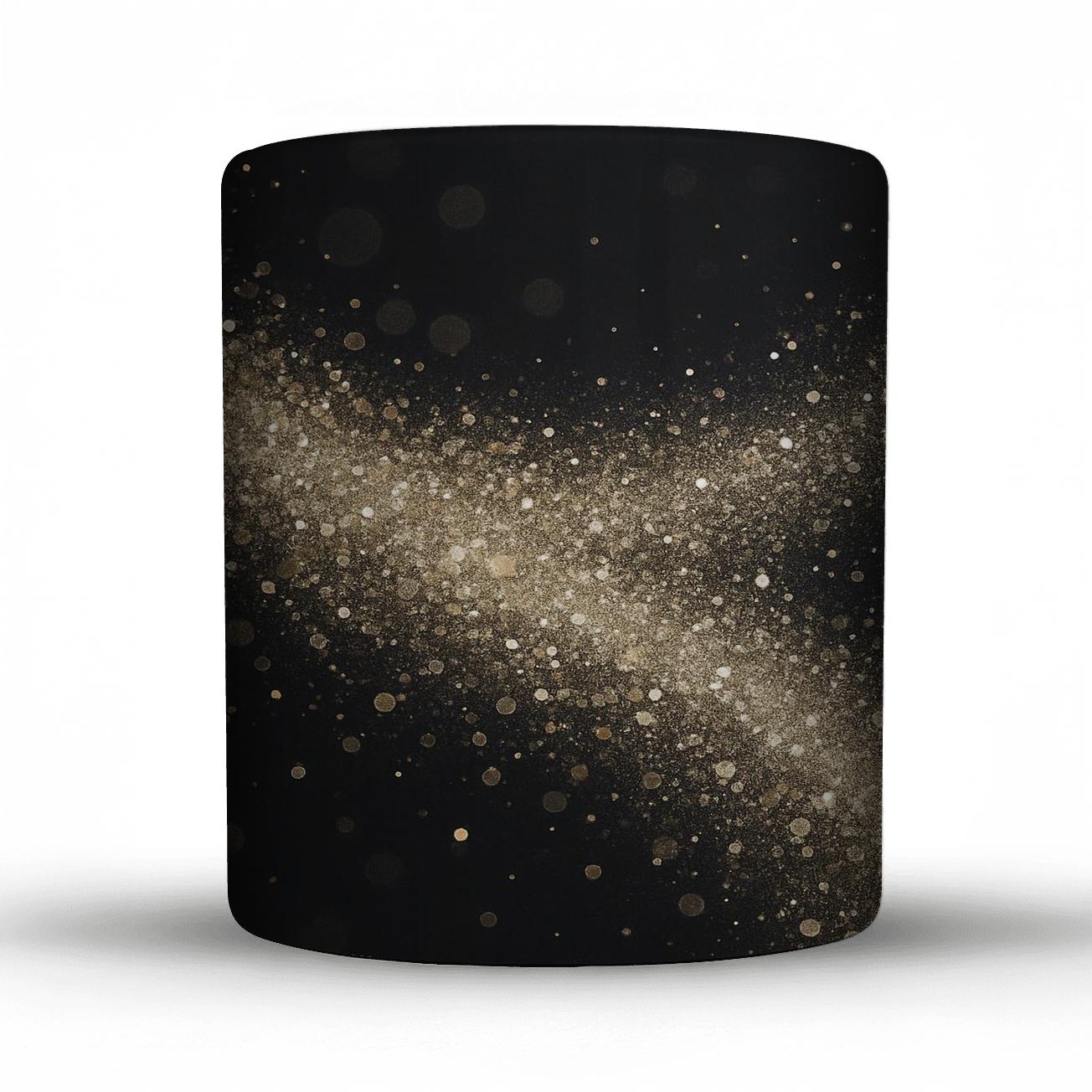Champagne Chrome Confetti Cascade ceramic coffee mugs