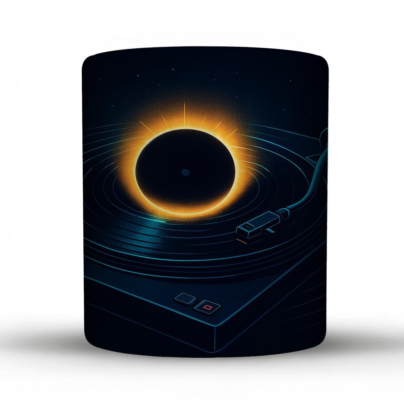 Cosmic DJ Turntable Eclipse ceramic coffee mugs