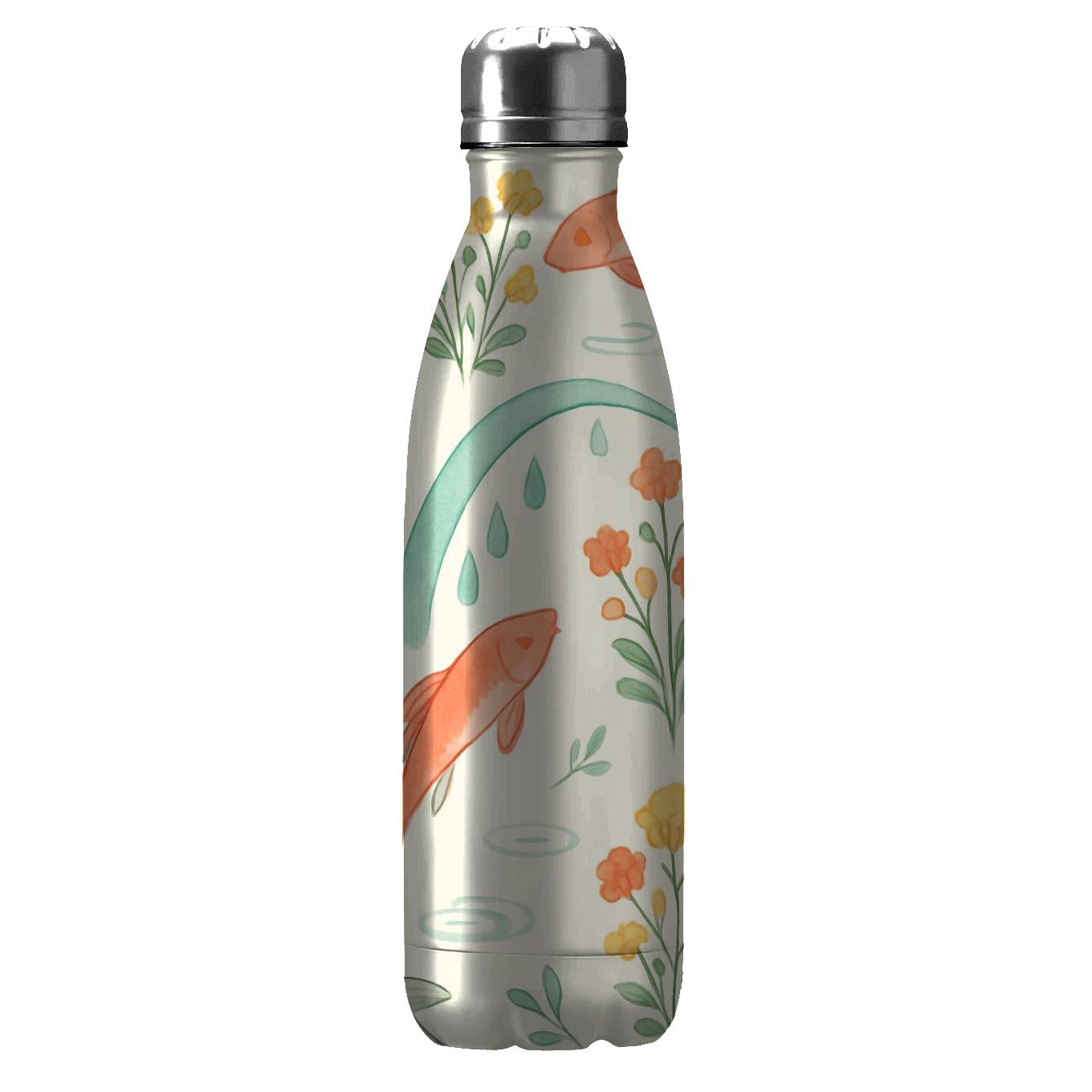 Spring Rainflower Koi Parade water bottles for gifts