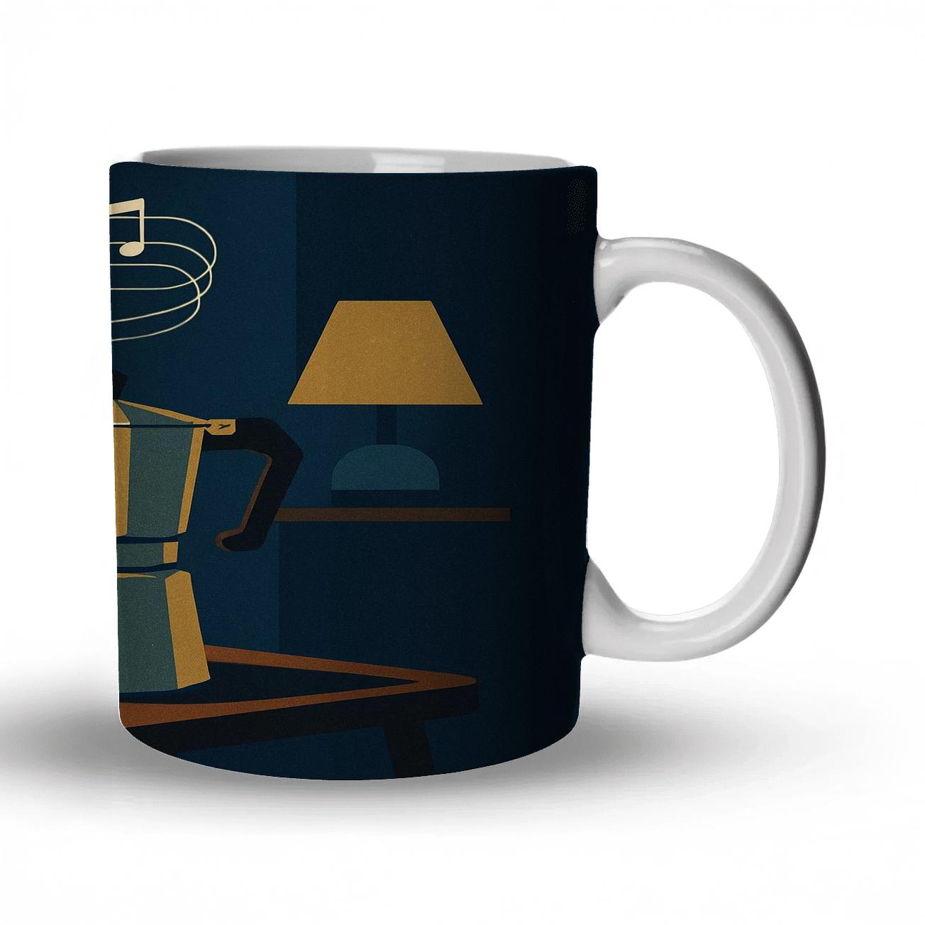 Percolator Jazz Still Life premium drinkware mugs