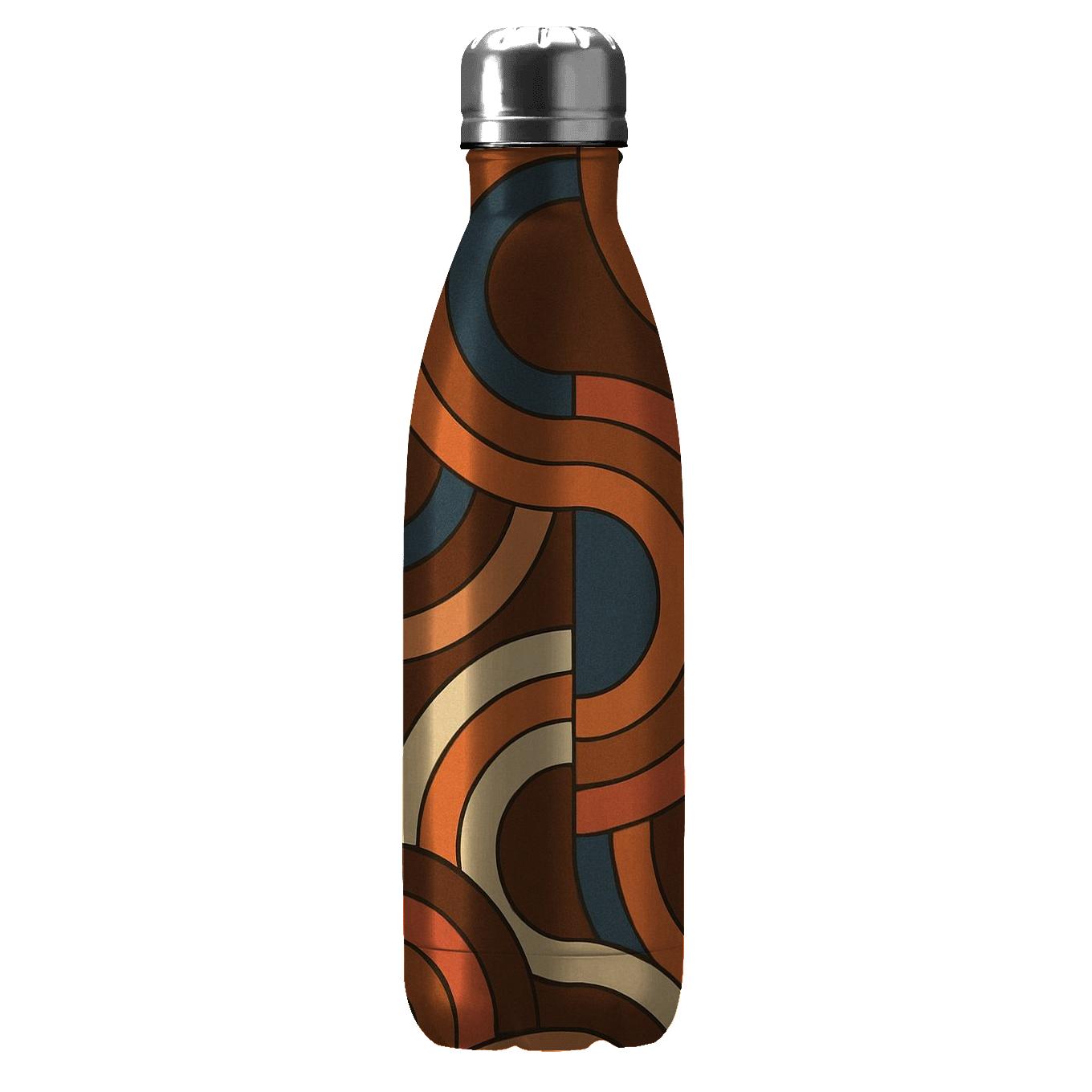 Desert Vinyl Groove Geometry personalized water bottles
