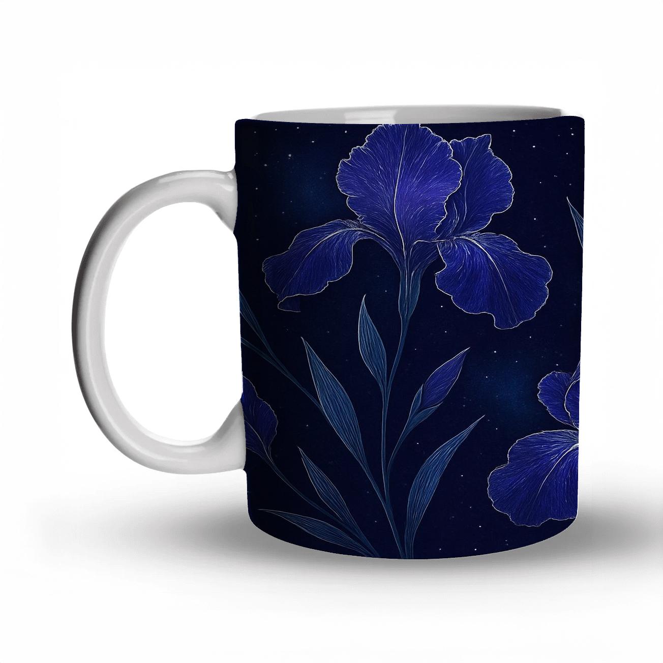 Midnight Iris Constellation personalized mugs