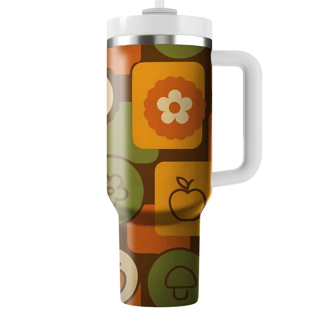 Harvest Market Label Collage insulated tumblers