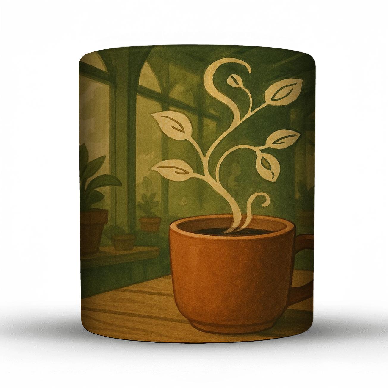 Cappuccino Conservatory ceramic coffee mugs