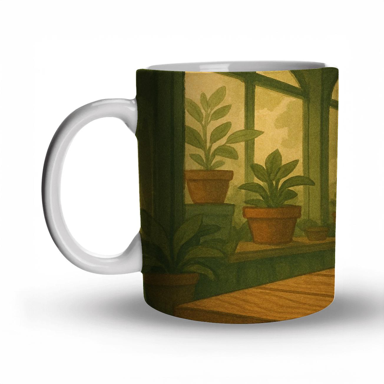 Cappuccino Conservatory ceramic coffee mugs