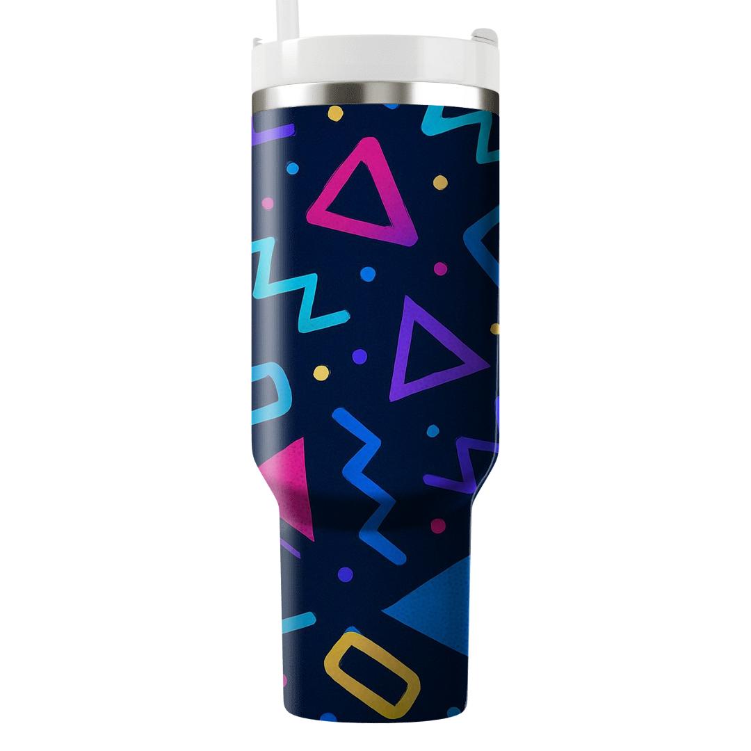 Arcade Carpet Geometry tumbler cups