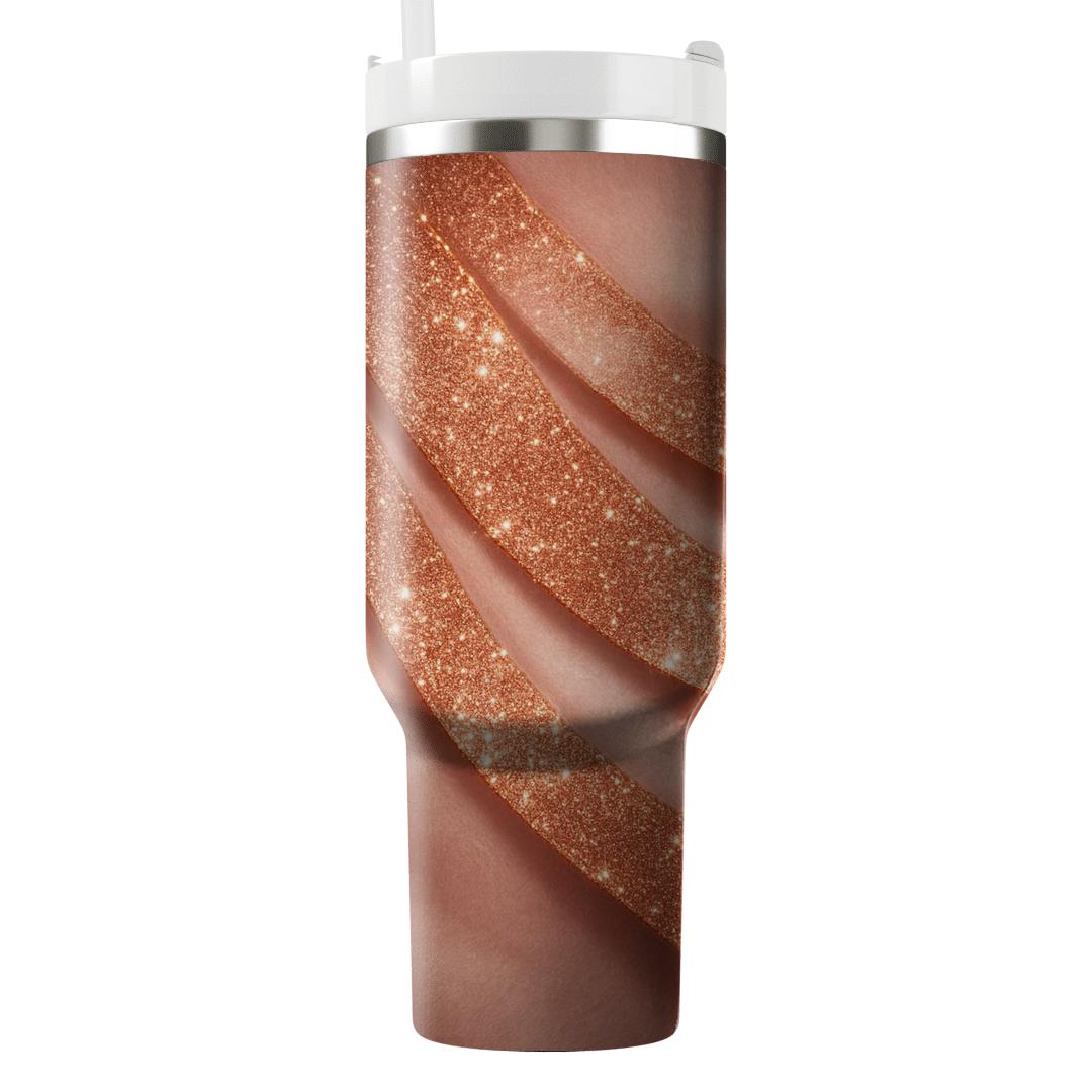 Rose Gold Velvet Spark Cascade decorative tumblers