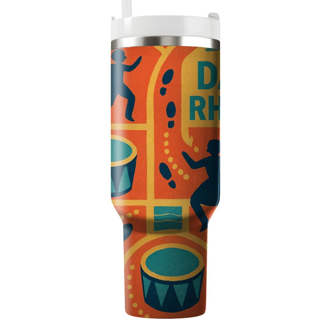 Afrobeat Street Parade Rhythm Map travel tumblers