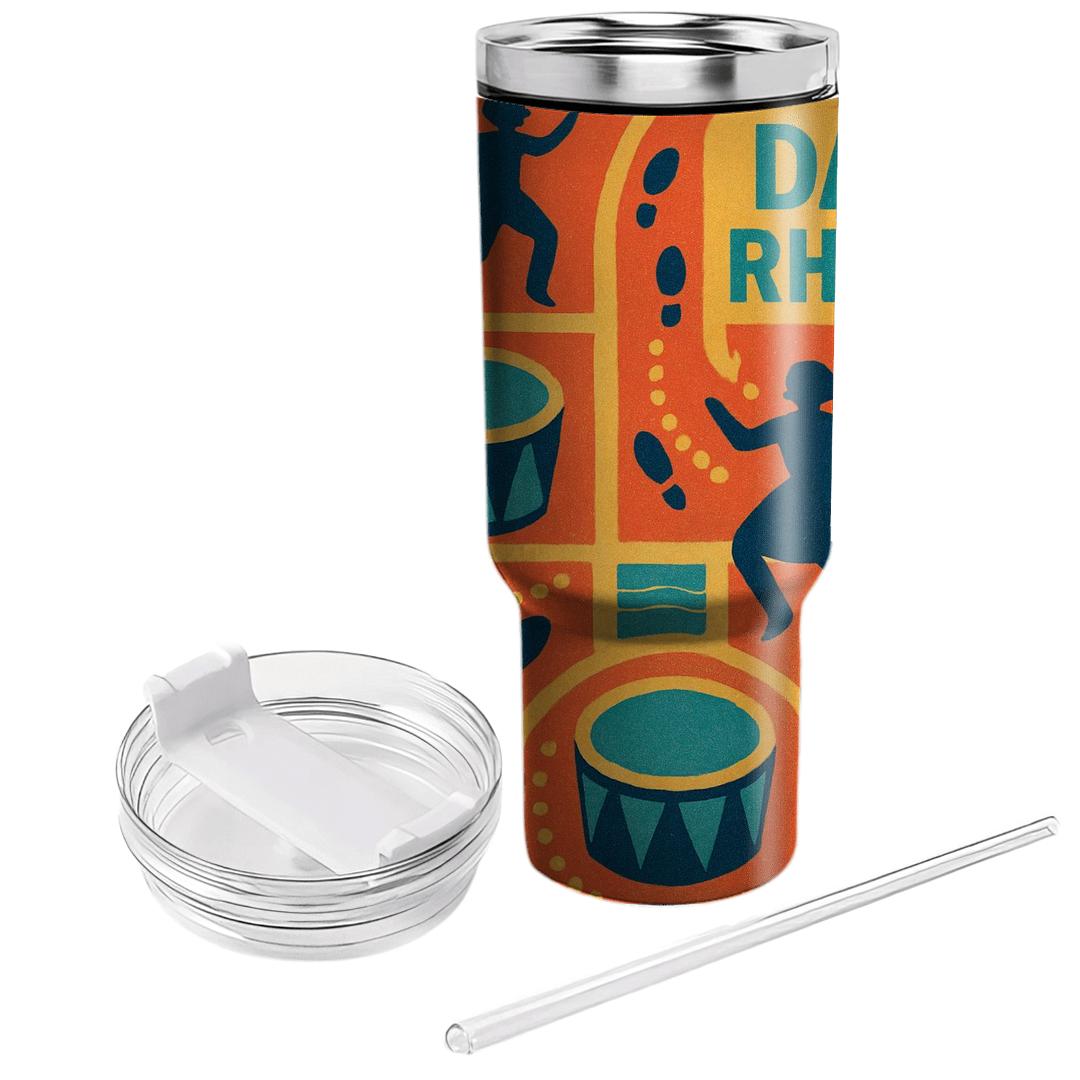 Afrobeat Street Parade Rhythm Map travel tumblers