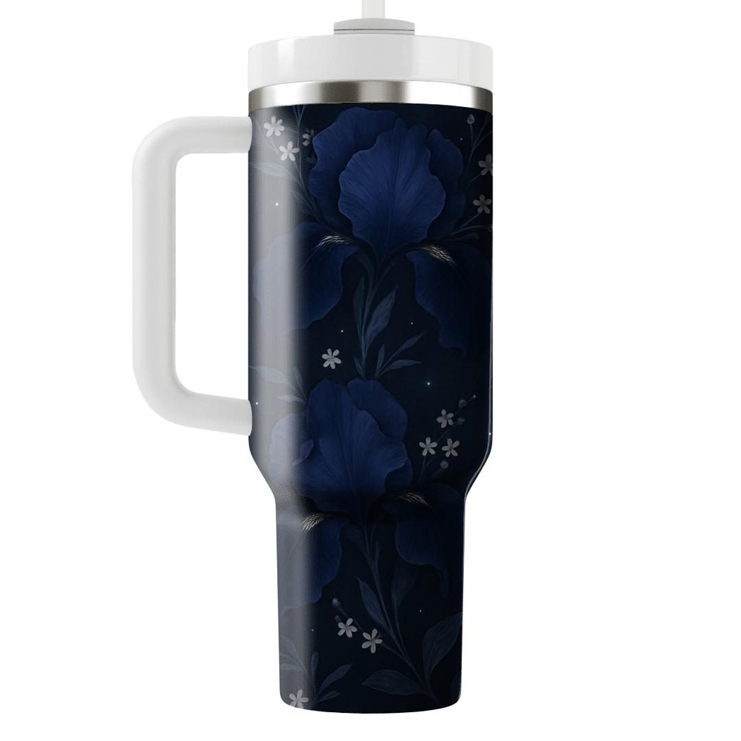 Midnight Iris Constellation Garden custom tumblers