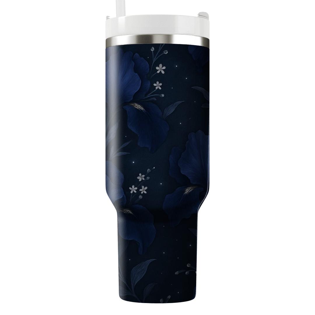 Midnight Iris Constellation Garden custom tumblers