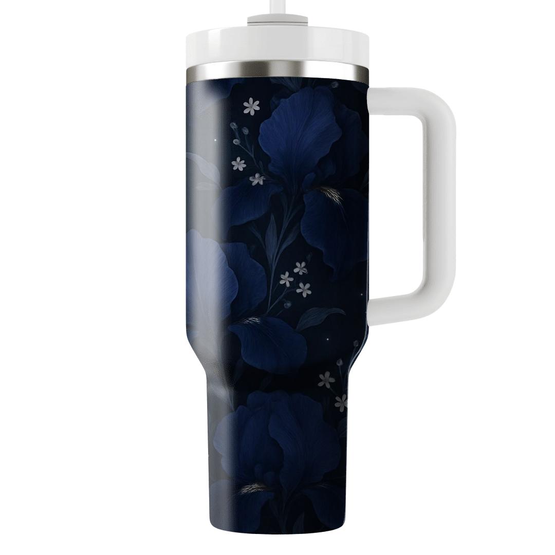 Midnight Iris Constellation Garden custom tumblers