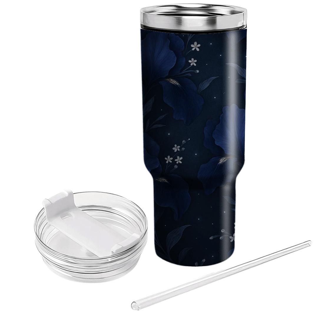 Midnight Iris Constellation Garden custom tumblers