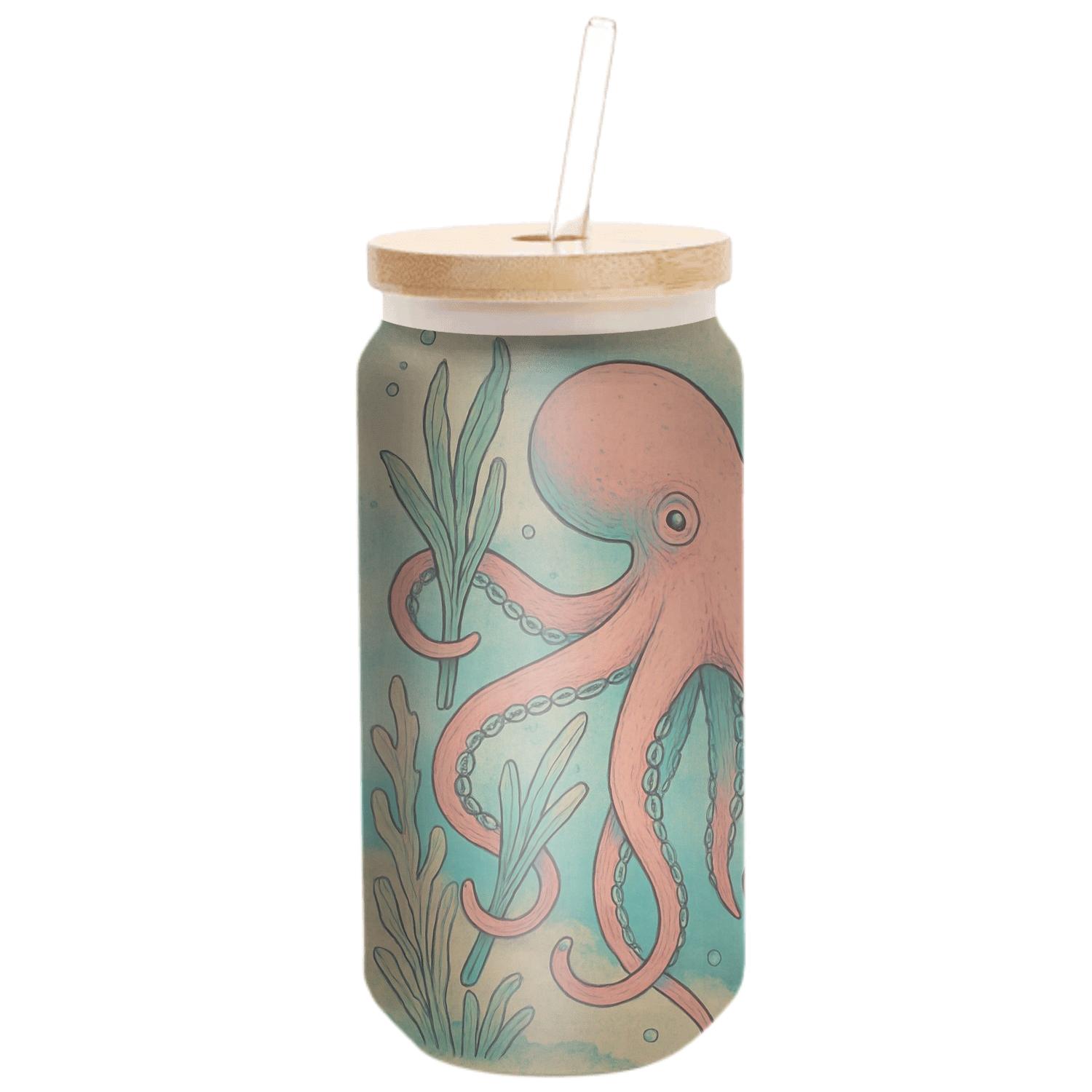 Coral Library Octopus Garden premium crystal drinkware