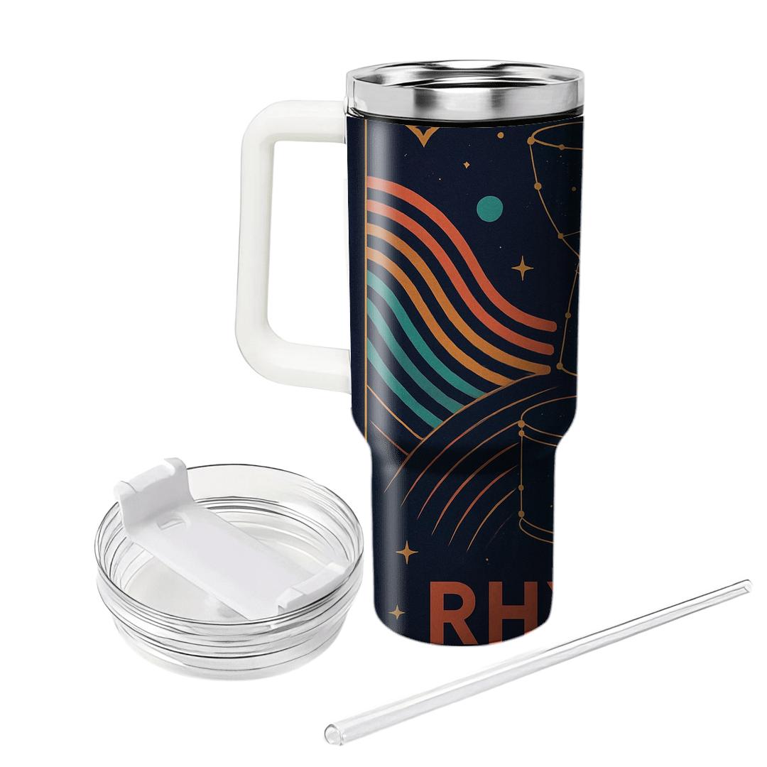 Afrofuturist Drumline Constellation custom tumblers