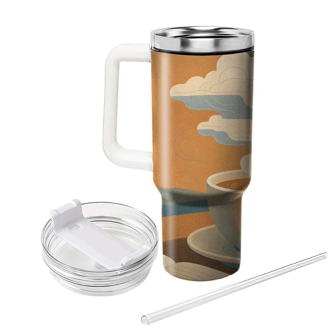 Cappuccino Cloud Atlas tumbler cups