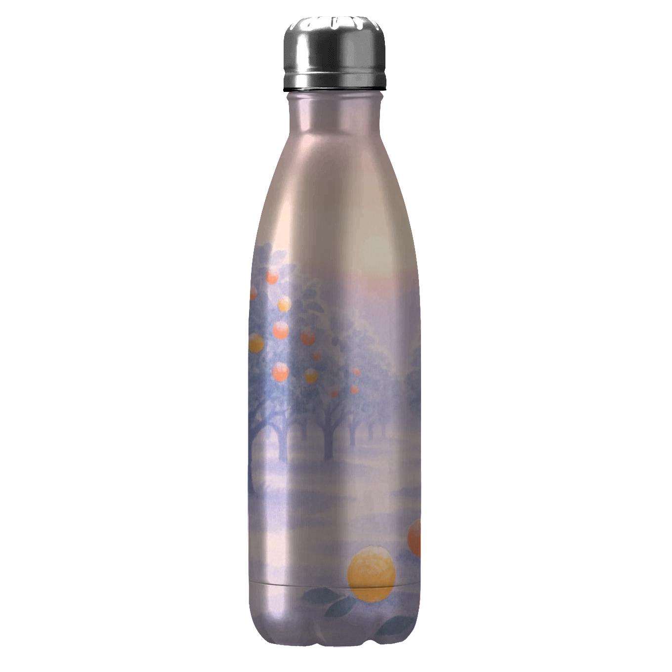 Frosted Citrus Orchard Dawn travel water bottles
