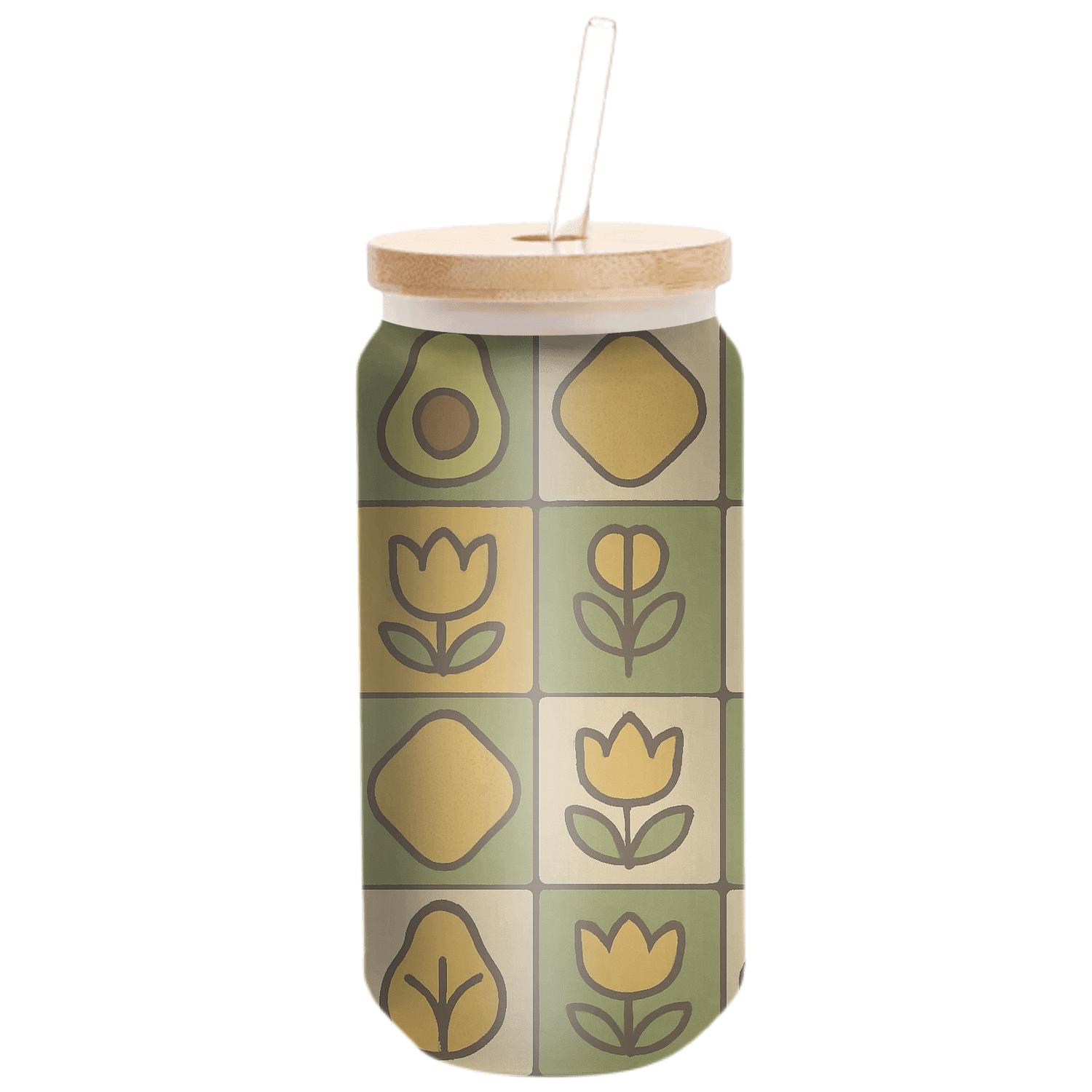 Avocado Kitchen Tiles Revival custom engraved glassware