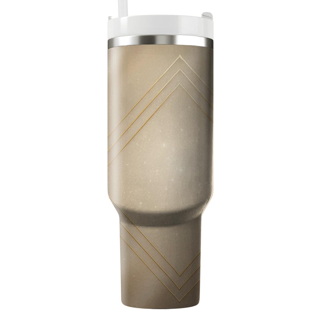 Champagne Diamond Drift personalized tumblers