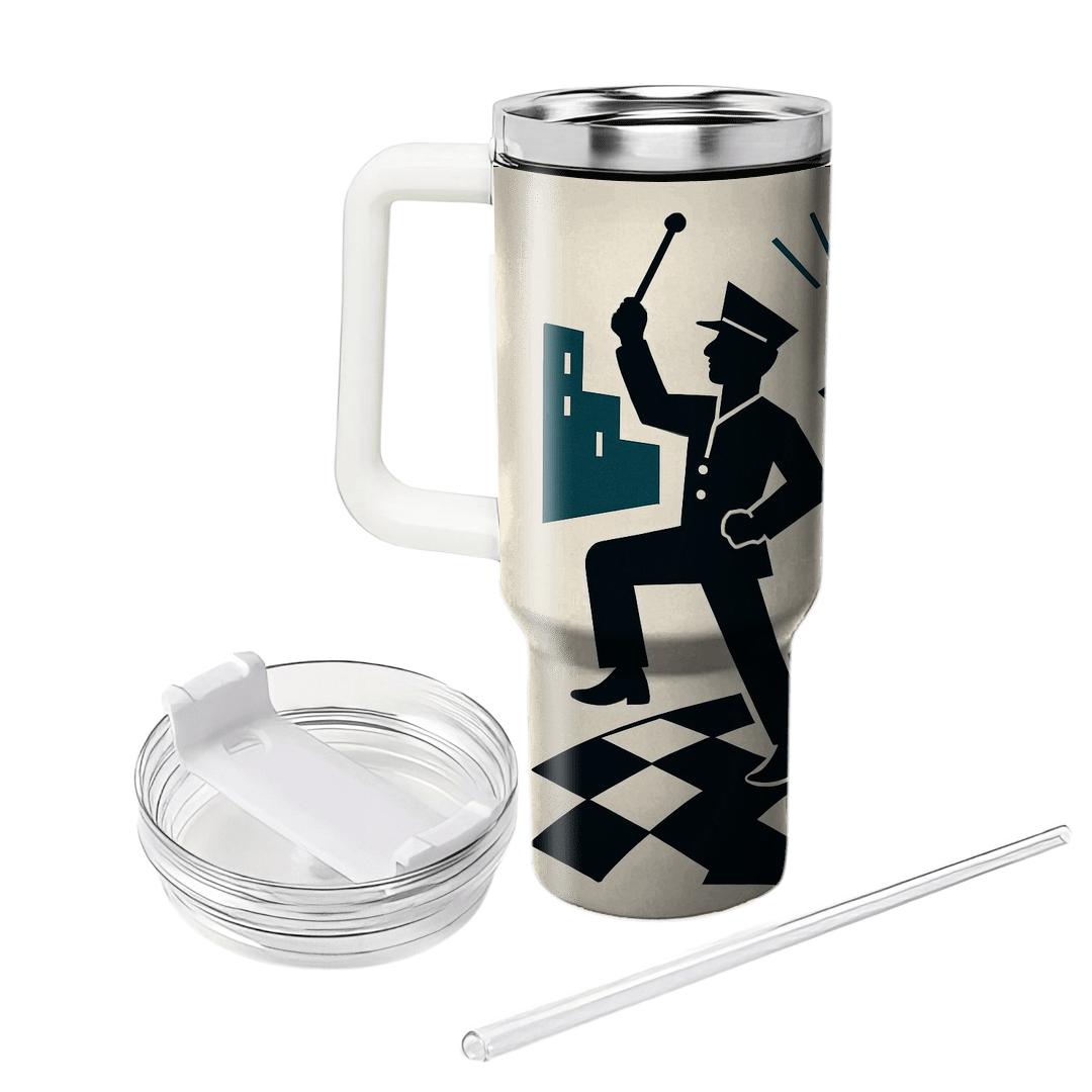 Midnight Ska Checkerboard Parade unique tumblers