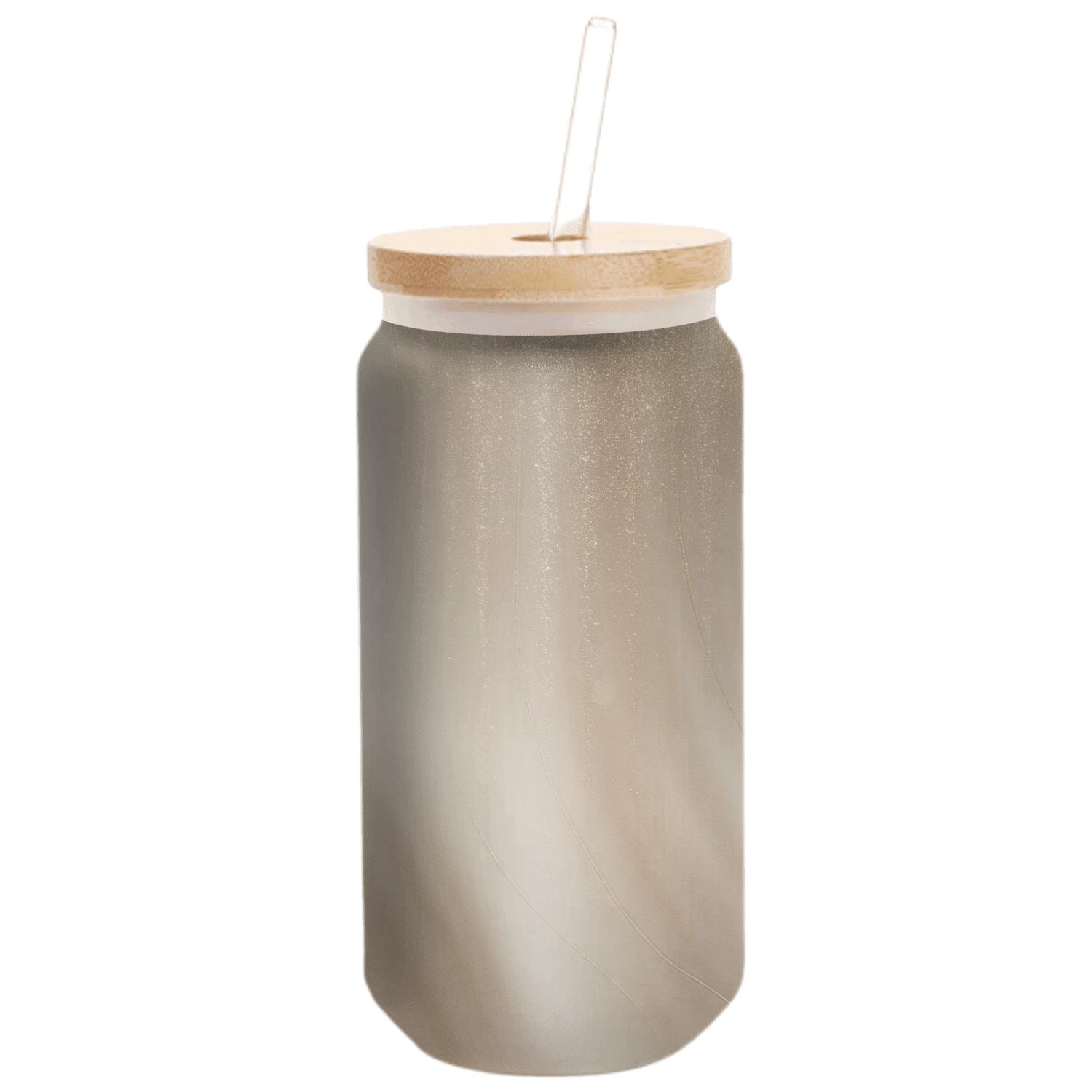 Velvet Champagne Glitter Cascade insulated glass vessels