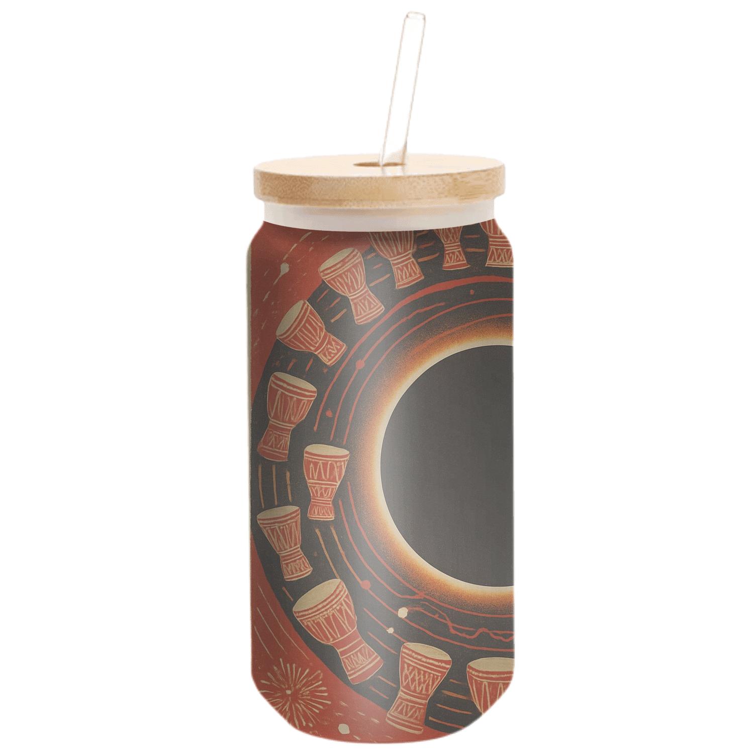 Eclipse Drumfire Night artisan blown glass drinkware