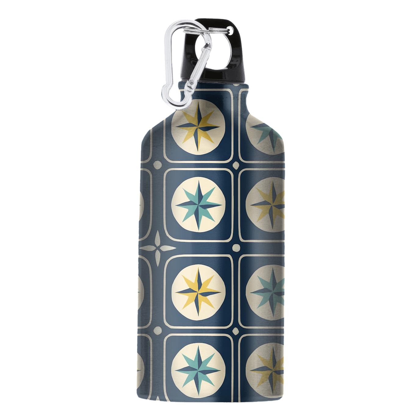 Celestial Compass Petal Grid athletic sports bottles