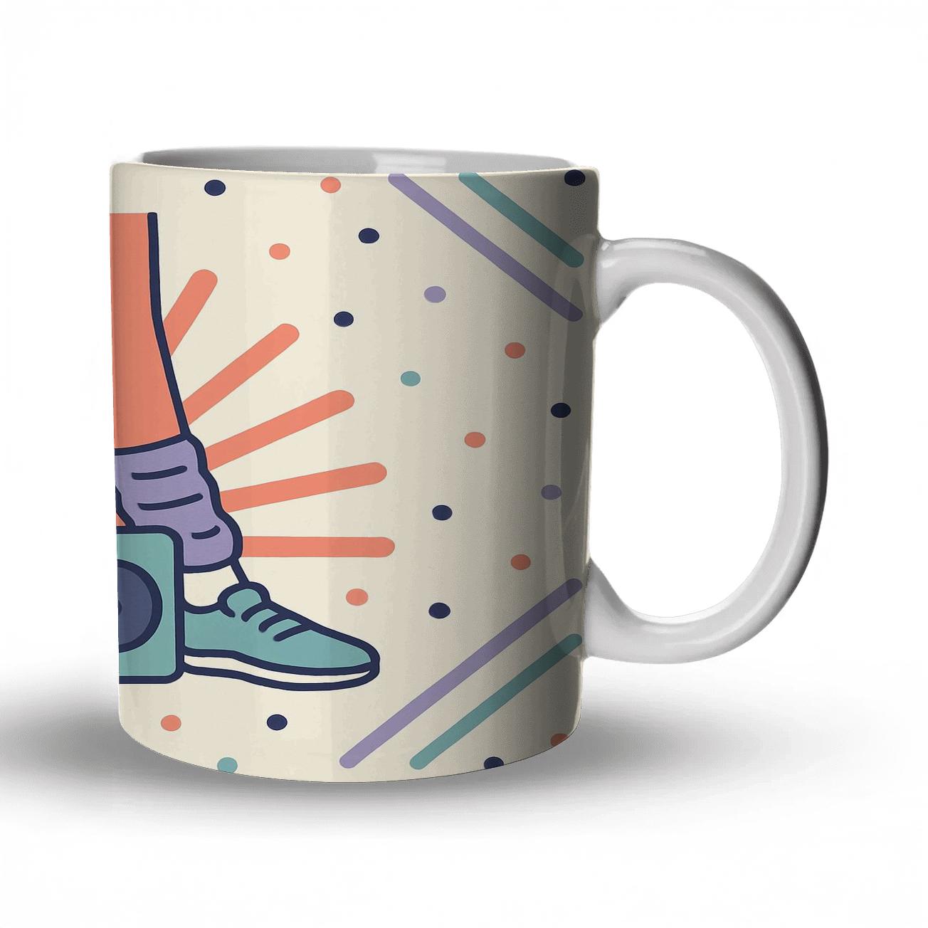 Sunrise Aerobics Studio Shapes personalized mugs