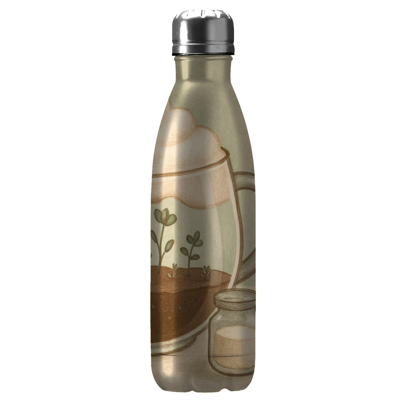 Cappuccino Garden Terrarium custom water bottles