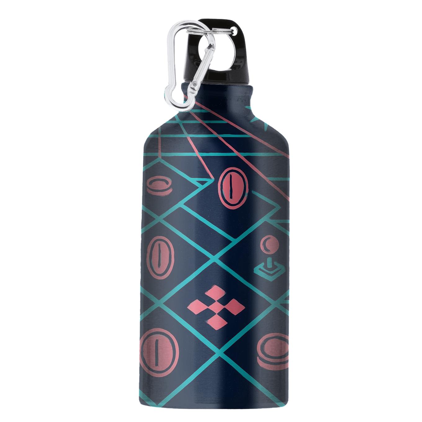 Miami Arcade Floor Grid personalized sports bottles