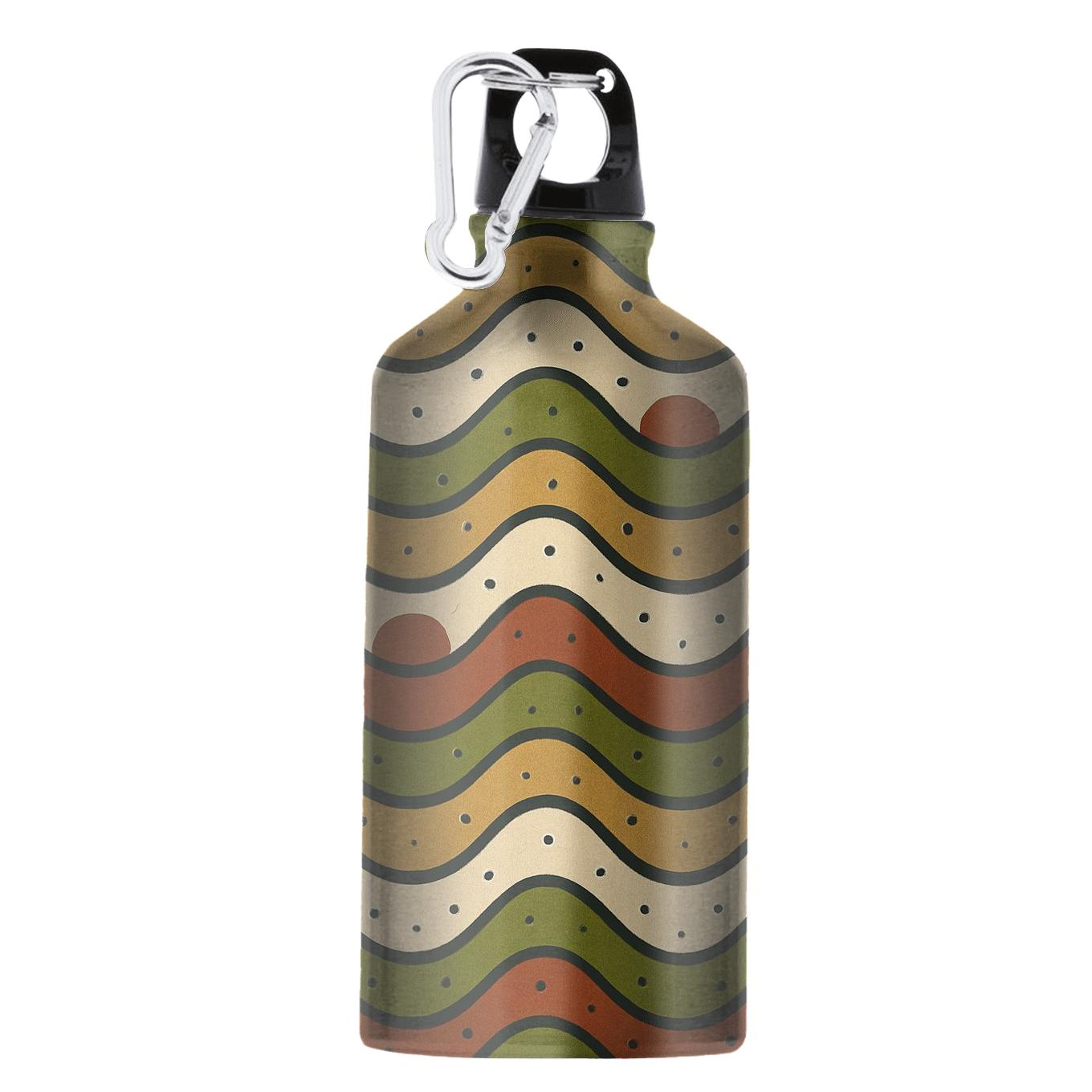 Space Age Shag Rug Waves personalized sports bottles