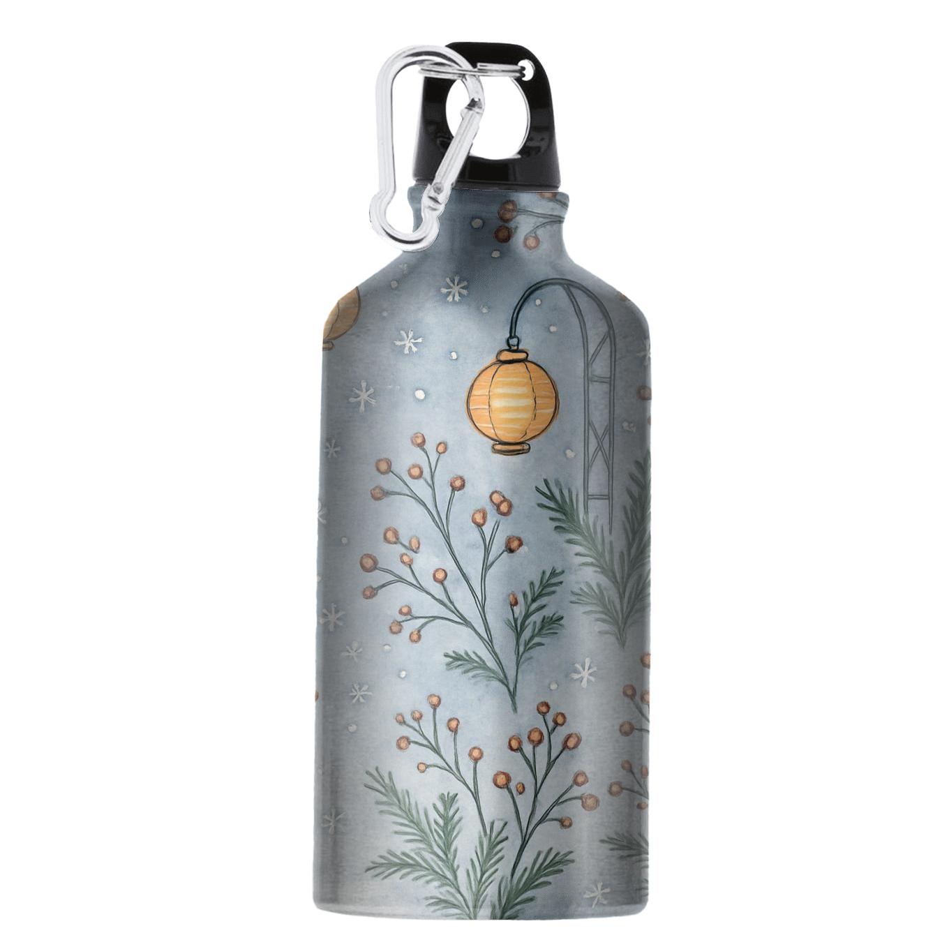 Winter Lantern Snow Garden insulated sports bottles