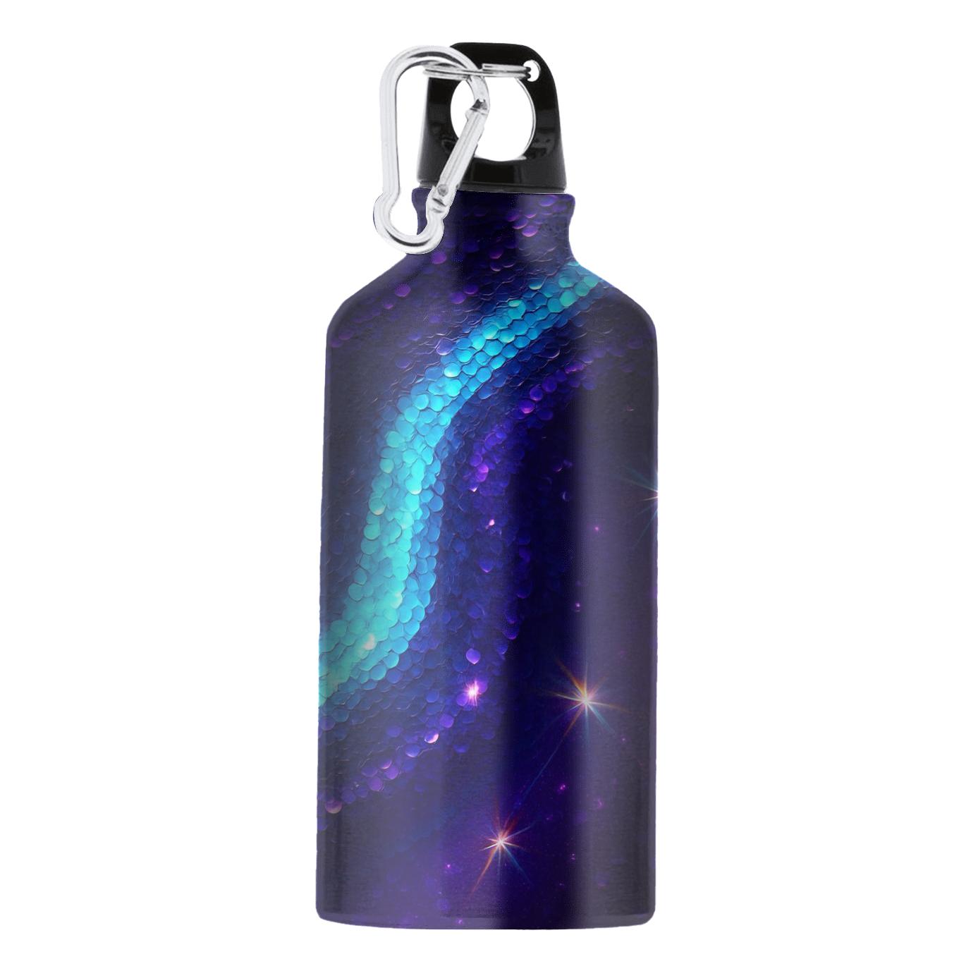 Electric Violet Prism Sequin Wave personalized sports bottles