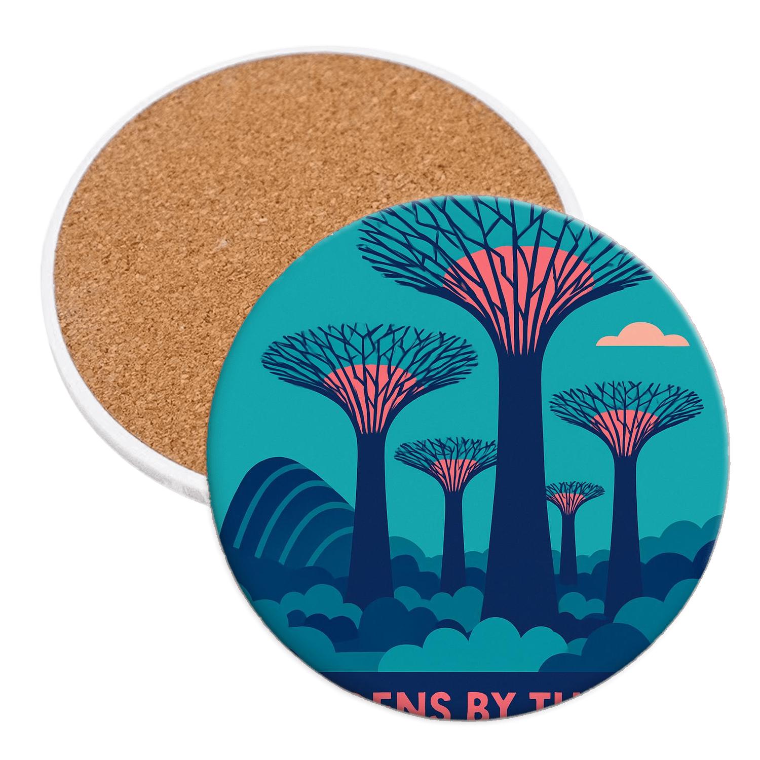 Gardens By The Bay Singapore Singapore personalized drink coasters