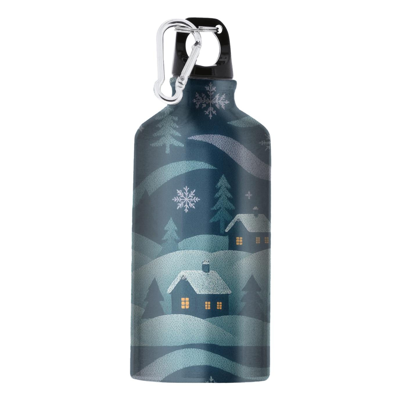 Winter Aurora Knit Village sports bottles for gifts
